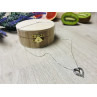 Sky Jewelry Серебряная цепочка с кулоном сердце