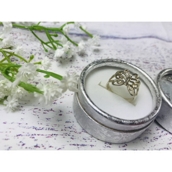 Sky Jewelry Серебряное кольцо бабочка 925 проба