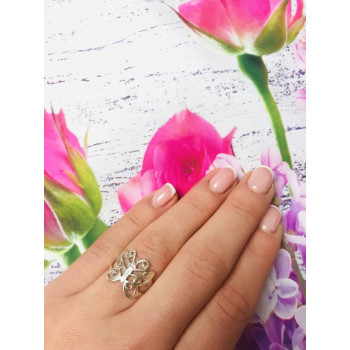 Sky Jewelry Серебряное кольцо бабочка 925 проба