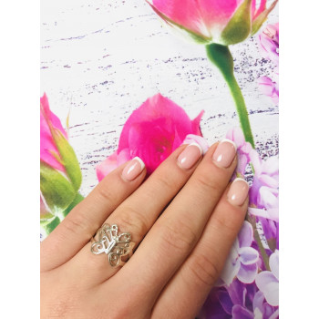 Sky Jewelry Серебряное кольцо бабочка 925 проба