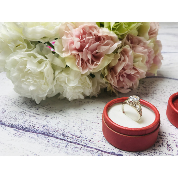 Sky Jewelry Серебряное кольцо с фианитом