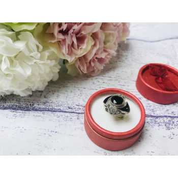 Sky Jewelry Серебряное кольцо с маленькими камнями Морион (кварц)