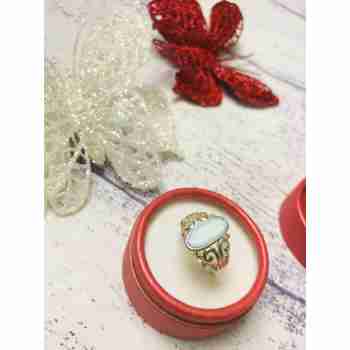 Sky Jewelry Серебряное кольцо с голубой вставкой