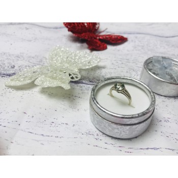 Sky Jewelry Серебряное кольцо с камнем Гошенит (берилл)