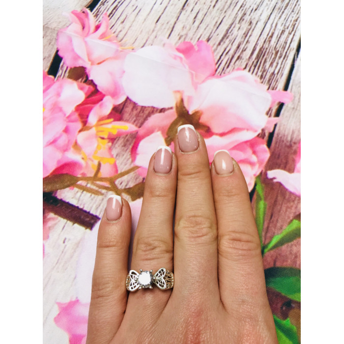 Sky Jewelry Серебряное кольцо с фианитом