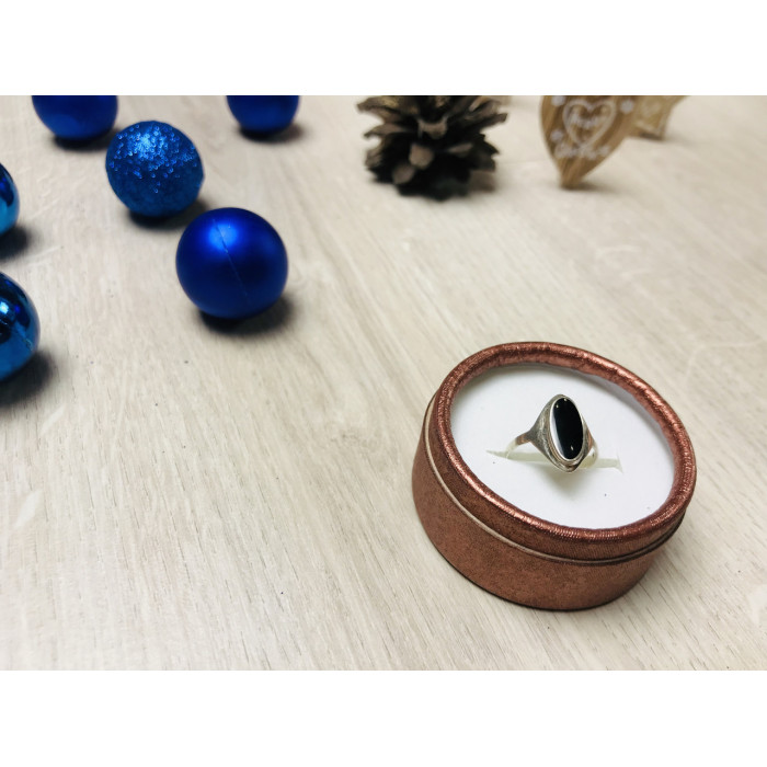 Sky Jewelry Серебряное кольцо с черным нефритом