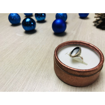 Sky Jewelry Серебряное кольцо с черным нефритом