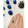 Sky Jewelry Серебряное кольцо с черным нефритом