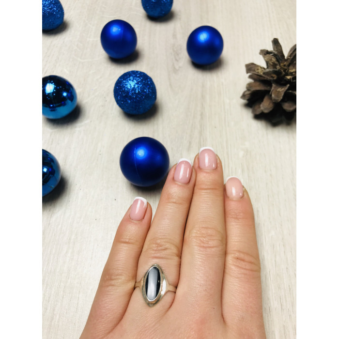 Sky Jewelry Серебряное кольцо с черным нефритом