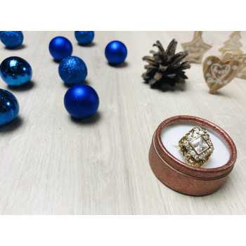 Sky Jewelry Серебряное кольцо в позолоте 925 проба с фианитами