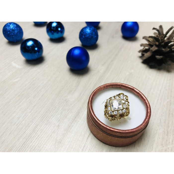 Sky Jewelry Серебряное кольцо в позолоте 925 проба с фианитами