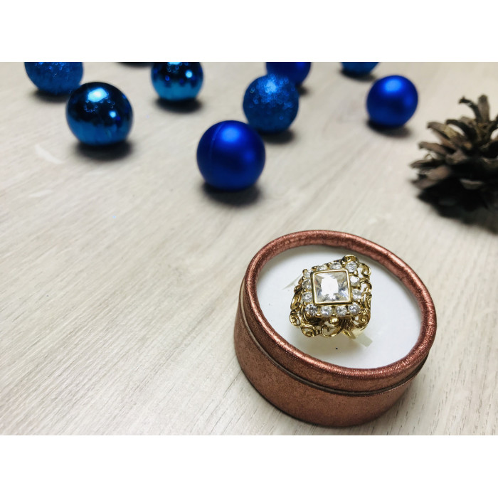 Sky Jewelry Серебряное кольцо в позолоте 925 проба с фианитами