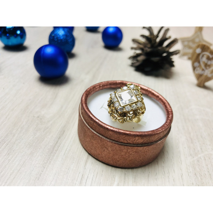 Sky Jewelry Серебряное кольцо в позолоте 925 проба с фианитами