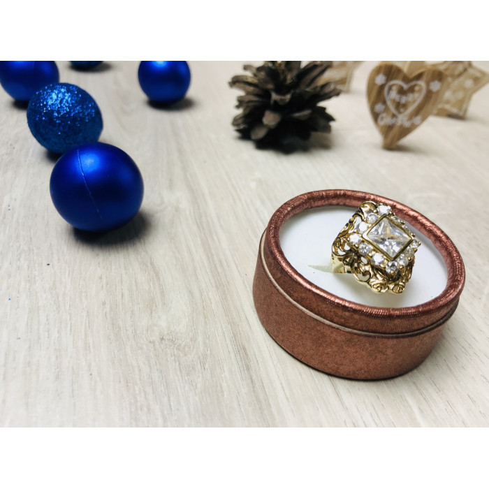 Sky Jewelry Серебряное кольцо в позолоте 925 проба с фианитами