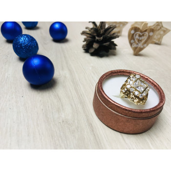 Sky Jewelry Серебряное кольцо в позолоте 925 проба с фианитами