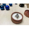 Sky Jewelry Серебряное кольцо с черным Турмалином ( Шерл )