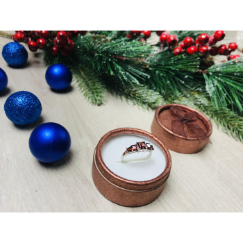 Sky Jewelry Серебряное кольцо с гранатом