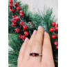 Sky Jewelry Серебряное кольцо с гранатом