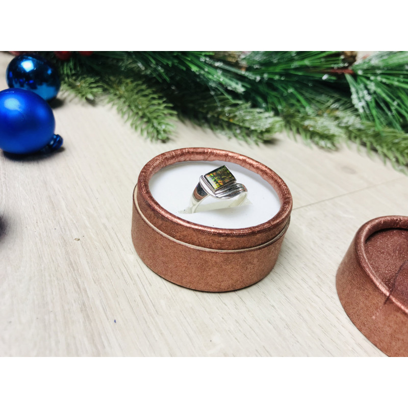 Sky Jewelry Серебряное кольцо с опаловой мозаикой