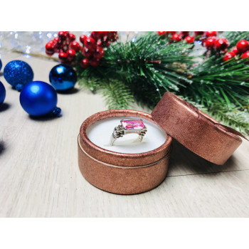 Sky Jewelry Серебряное кольцо с розовым фианитом