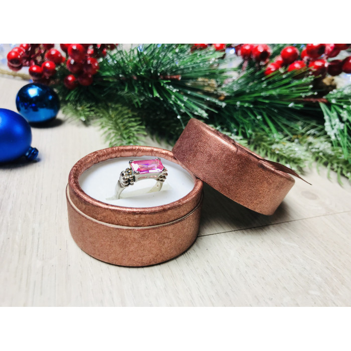 Sky Jewelry Серебряное кольцо с розовым фианитом