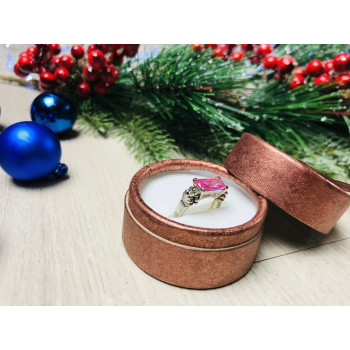 Sky Jewelry Серебряное кольцо с розовым фианитом
