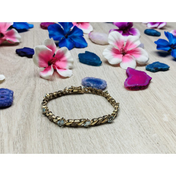 Sky Jewelry Серебряный браслет в позолоте с камнями голубая Шпинель