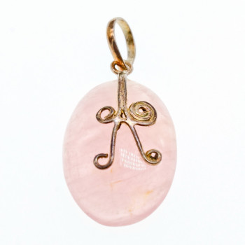 Sky Jewelry Серебряный кулон с камнем Морганит