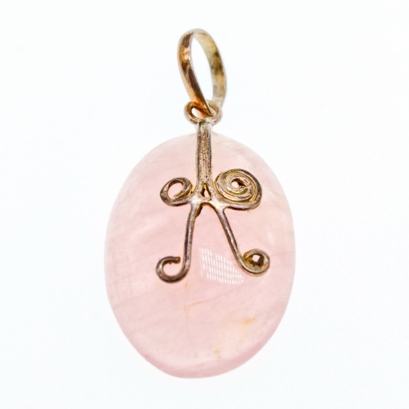 Sky Jewelry Серебряный кулон с камнем Морганит