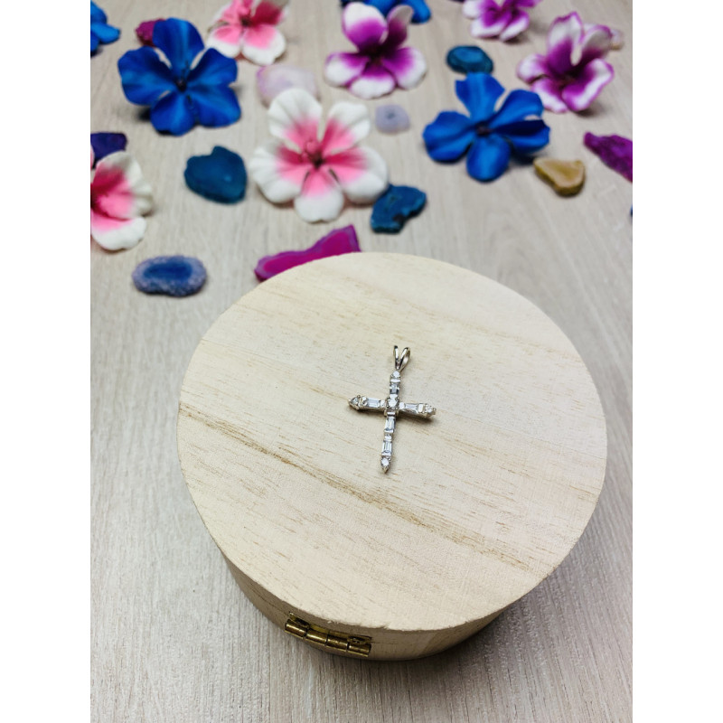 Sky Jewelry Серебряный крестик 925 проба с фианитами