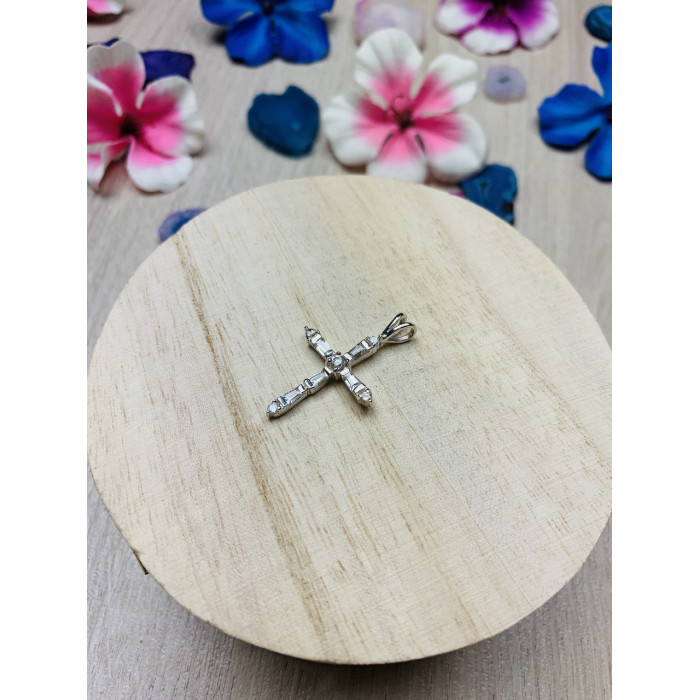 Sky Jewelry Серебряный крестик 925 проба с фианитами