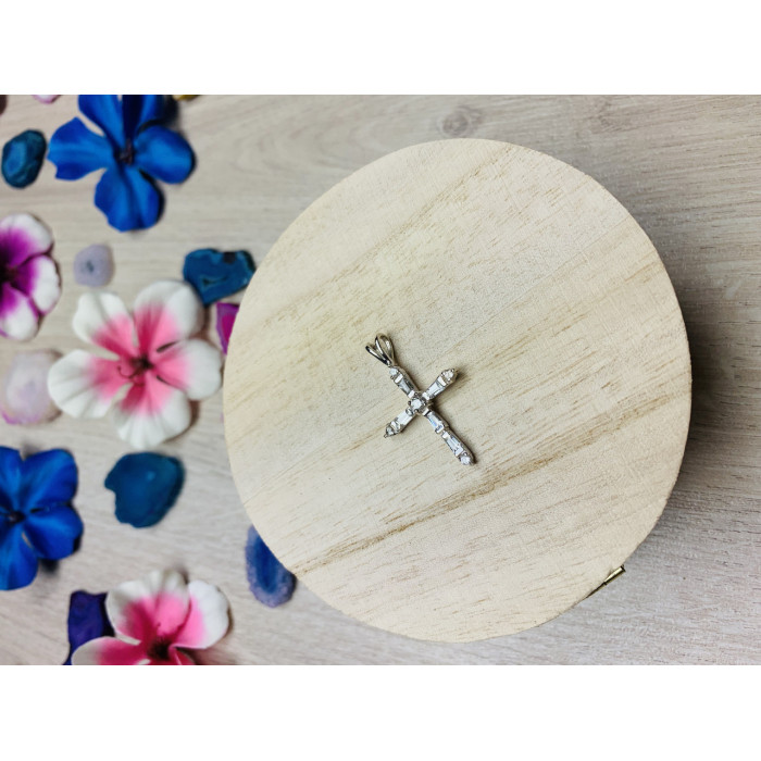 Sky Jewelry Серебряный крестик 925 проба с фианитами