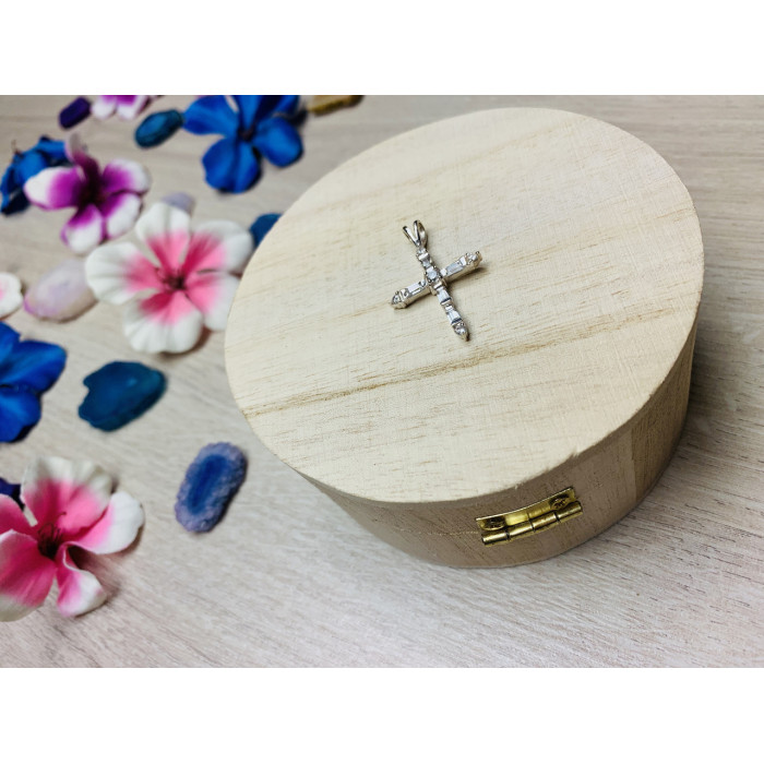 Sky Jewelry Серебряный крестик 925 проба с фианитами