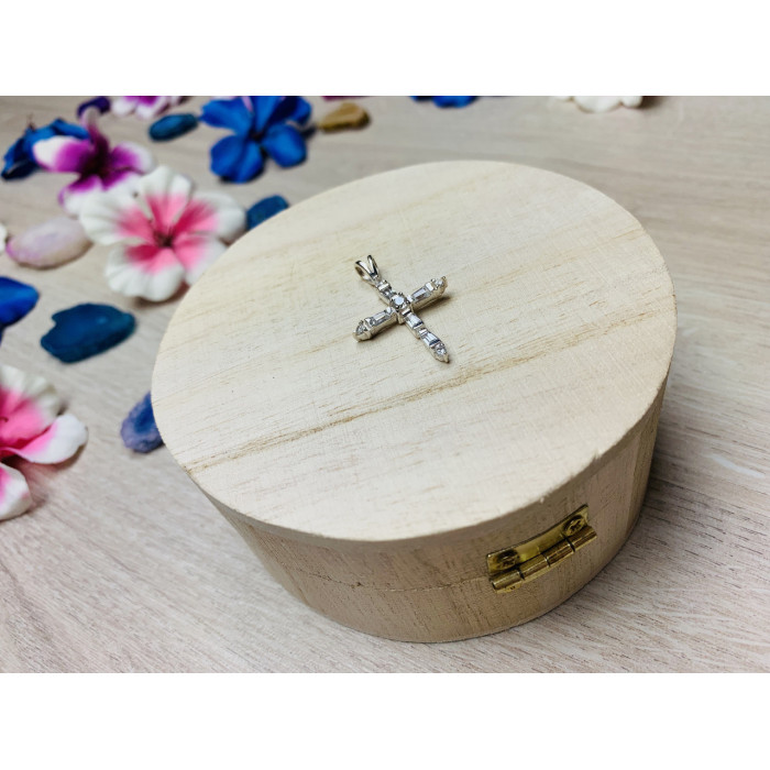 Sky Jewelry Серебряный крестик 925 проба с фианитами