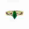 Sky Jewelry Золотое кольцо 10К (417 проба ) с изумрудом
