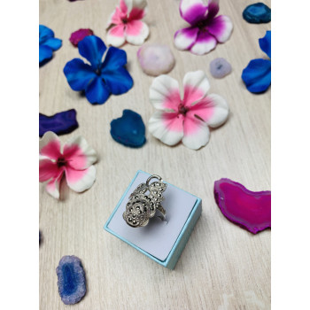 Sky Jewelry Серебряное кольцо с камнями черная Шпинель