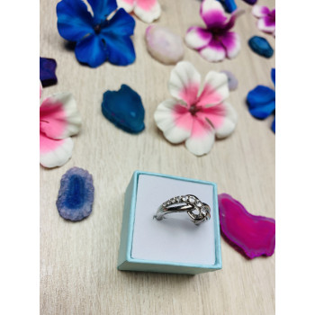 Sky Jewelry Серебряное кольцо с камнями белый Топаз