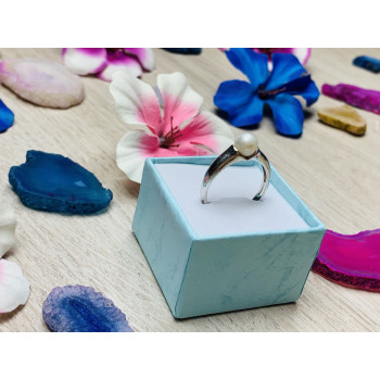 Sky Jewelry Серебряное кольцо с жемчугом 925 проба