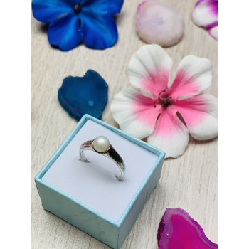 Sky Jewelry Серебряное кольцо с жемчугом 925 проба