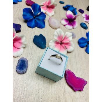 Sky Jewelry Серебряное кольцо с жемчугом 925 проба