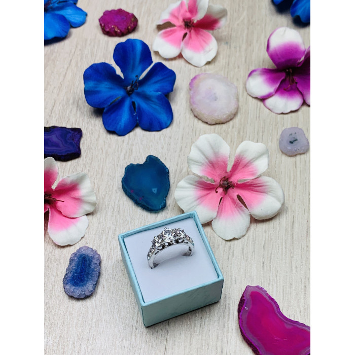 Sky Jewelry Серебряное кольцо 925 проба с фианитами