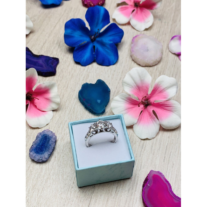 Sky Jewelry Серебряное кольцо 925 проба с фианитами