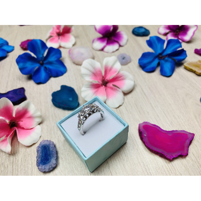 Sky Jewelry Серебряное кольцо 925 проба с фианитами