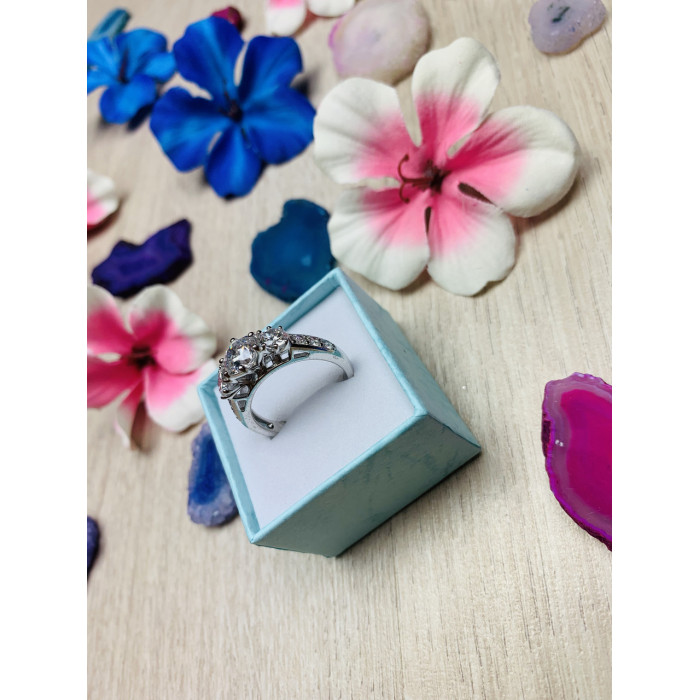 Sky Jewelry Серебряное кольцо 925 проба с фианитами