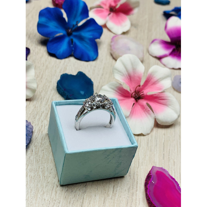 Sky Jewelry Серебряное кольцо 925 проба с фианитами