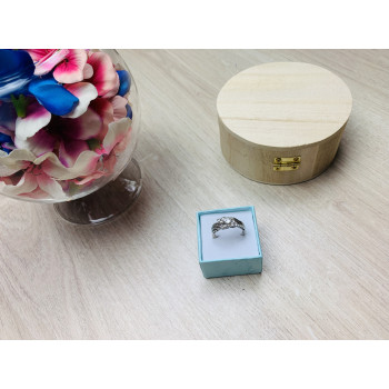 Sky Jewelry Серебряное кольцо с белым топазом 925 проба