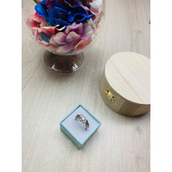 Sky Jewelry Серебряное кольцо с белым топазом 925 проба