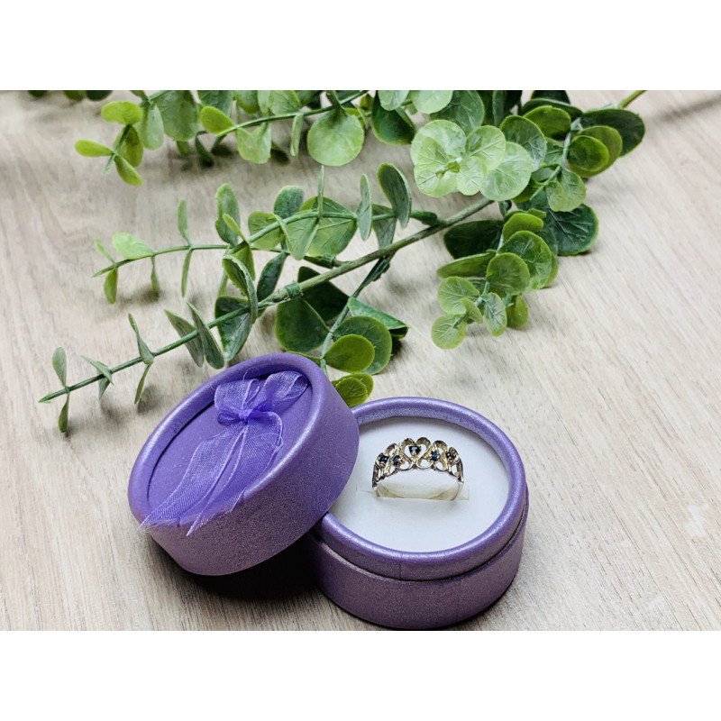 Sky Jewelry Серебряное кольцо с камнями Шпинель