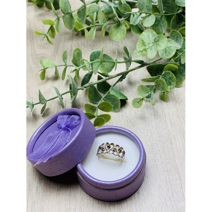 Sky Jewelry Серебряное кольцо с камнями Шпинель