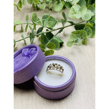 Sky Jewelry Серебряное кольцо с камнями Шпинель